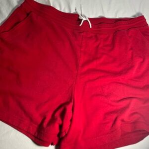 Old Navy Red Shorts with 3 Pockets Size 3X Women's White Drawstring